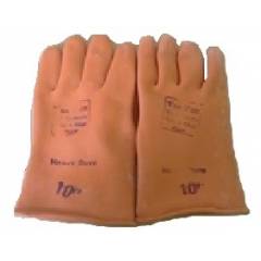 Tee Pe 16 Inch Orange Heavy Duty Rubber Hand Gloves (Pack of 10)