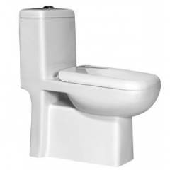 Varmora Alaska White Volto Series P Trap One Piece Water Closet, Dimensions: 650x345x730 mm