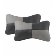 G-King leather Grey Car Neck Rest Pillow Set For Chevrolet Tavera
