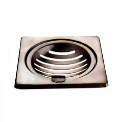 Jayna Topaz Gold TGS 140 H Glossy Floor Drain, Size: 140 x 140 mm