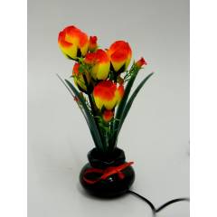 Tucasa Assorted Leaf Colours Flower Lamp, DW-189