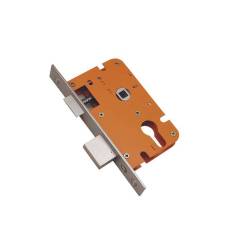 SmartShophar 3 Inch SS and Brass Nickel Silver Colour Coated Small Cylinder Lock, 50833-CLBSSS