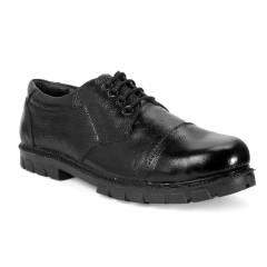 K King KKSF002BK Black Steel Toe Safety Shoe, Size: 6