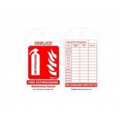 Asian Loto Fire Extinguisher Red Tag for safety, ALC-FET (Pack of 10)