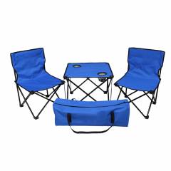 Kawachi Blue Folding Table & Chair Set, K357