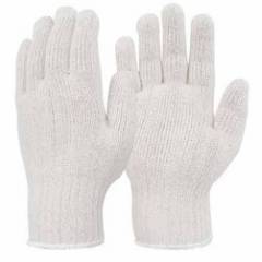 Midas 50 g White Cotton Knitted Hand Gloves (Pack of 100)