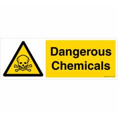 Safety Sign Store Dangerous Chemical Sign Board, CW103-1029V-01