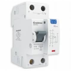 Crabtree Xpro A Type 32A/30mA SPN Two Module RCBO, DCBJACSN2030032