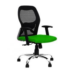 R P Enterprises Apollo Medium Back Green Office Chair, Dimensions: 45x48x60 cm