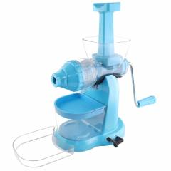 SM Pro-Grand Blue Manual Hand Fruit Juicer with Waste Collector