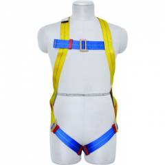 Karam Full Body Harness with Restraint Twisted Rope Double Lanyard, KI01(PN206D)