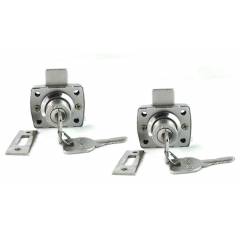 Ramson Tulip Nickel 4 Keys Drawer Lock (Pack of 2)