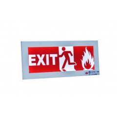 Rax Vinyl Red Exit Sign with Battery Backup, RT-EXIT-VI/LO1