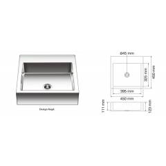 Nirali Dora Wash Basin, Size: 450x450 mm