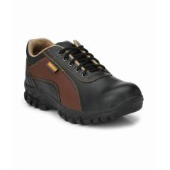 Timberwood TWNEWA Synthetic Leather Steel Toe Black Safety Shoes, Size: 6