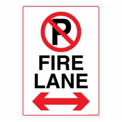 Safety Sign Store Fire Lane Sign Board, FE319-A3NGR-01