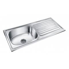 Deepali Single Bowl Kitchen Sink With Drain, DP 206C, Overall Size: 45x20 Inch