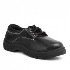 Nova Safe Classic Steel Toe Black Safety Shoes, Size: 6