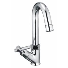 Drizzle Tarim Brass Swan Neck Pillar Tap (Pack of 2)