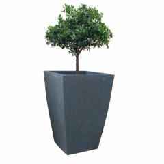 Fox B 18 Inch Square Grey German Polymer Planter, TK1812-G