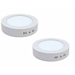Riflection 18W White Round LED Surface Panel Light (Pack of 2)
