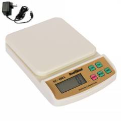 Stealodeal White Digital Kitchen Weighing Machine with Adapter, SF-400A