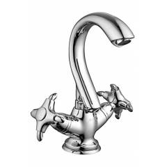 Marc Encore Sink Mixer Table Mounted (Single Hole) with Braided Hoses, MEC-1390
