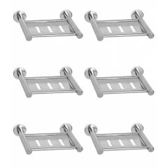 Abyss ABDY-1057 Glossy Finish Stainless Steel Soap Dish (Pack of 6)