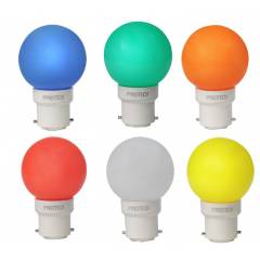 Pyrotech 0.5W LED Deco Multicolor Bulb, PELB0.5X6M (Pack of 6)