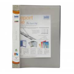 Solo Report File (Transparent Top), RF102, Size: A4, Colour: Grey (Pack of 10)