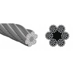 Mahadev 16mm FMC Ungalvanised Steel Wire Rope, Size 6x19, Length: 50 m