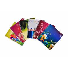 Oddy Spiral Note Pad 5 colours, SP4480 5S (Pack of 6)