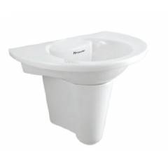 Parryware Niagara Basin With Short Pedestal, Colour: Bright