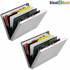 Stealodeal Waterproof Metal Card Holder (Pack of 2)