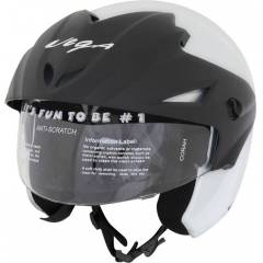 Vega Cruiser WP Silver Half Face Helmet, Size (Medium, 580 mm)