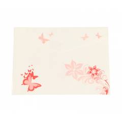 Saya SY409 Red Document Bag Clear Bag Butterfly, Weight: 30 g