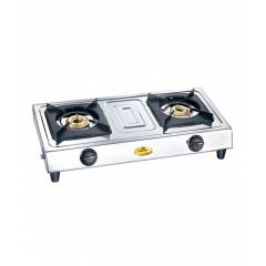 Bajaj Popular Eco 2 Burner Silver Gas Cooktop