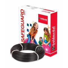 Goldmedal 90m 4 Sq mm Black FR PVC Wire
