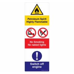 Safety Sign Store Petroleum Sprit, Highly Flammable Sign Board, CW432-1029AL-01