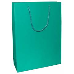 Aspen Matte Laminated Parrot Green Paper Bag, AC-026-020 (Pack of 96)