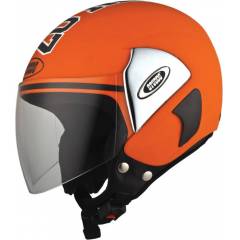 Studds Cub 07 Orange Open Face Motorsports Helmet, Size (XL, 600 mm)