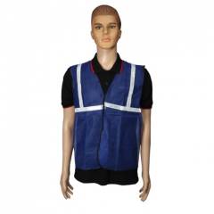 Safari 1 Inch Blue Net Reflective Safety Jacket, OR-N001