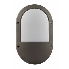 Glow Fixtures 6W Metallic Grey Outdoor Garden Wall Light, BF113TEK-REG