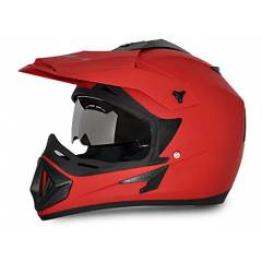 Vega Offroad DV Dull Red Off Road Helmet, Size (Medium, 580 mm)