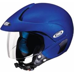 Studds Marshal Motorsports Flame Blue Open Face Helmet, Size (Large, 580 mm)