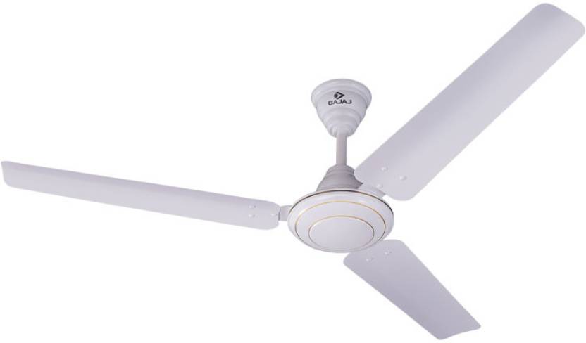 Buy Bajaj Kassels 50 340rpm White Ceiling Fan Sweep 1200