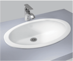 Buy Cera Oval Counter Cabinet Wash Basin 1005d Colour Ivory