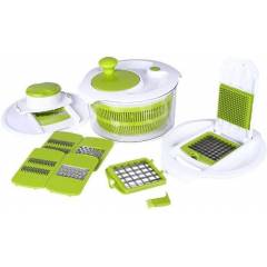 Blessed Fullstar Green 8 in 1 Salad Maker Set Vegetable Chopper