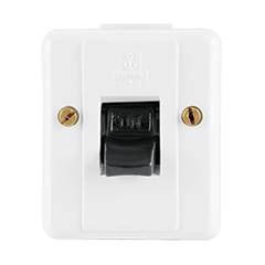 Anchor Penta White Surface DP Switch, 5081