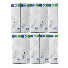 Crompton 20W B-22 3U DF CFL Cool Day Light (Pack of 10)
